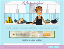 Tablet Screenshot of lacocinadejuani.com